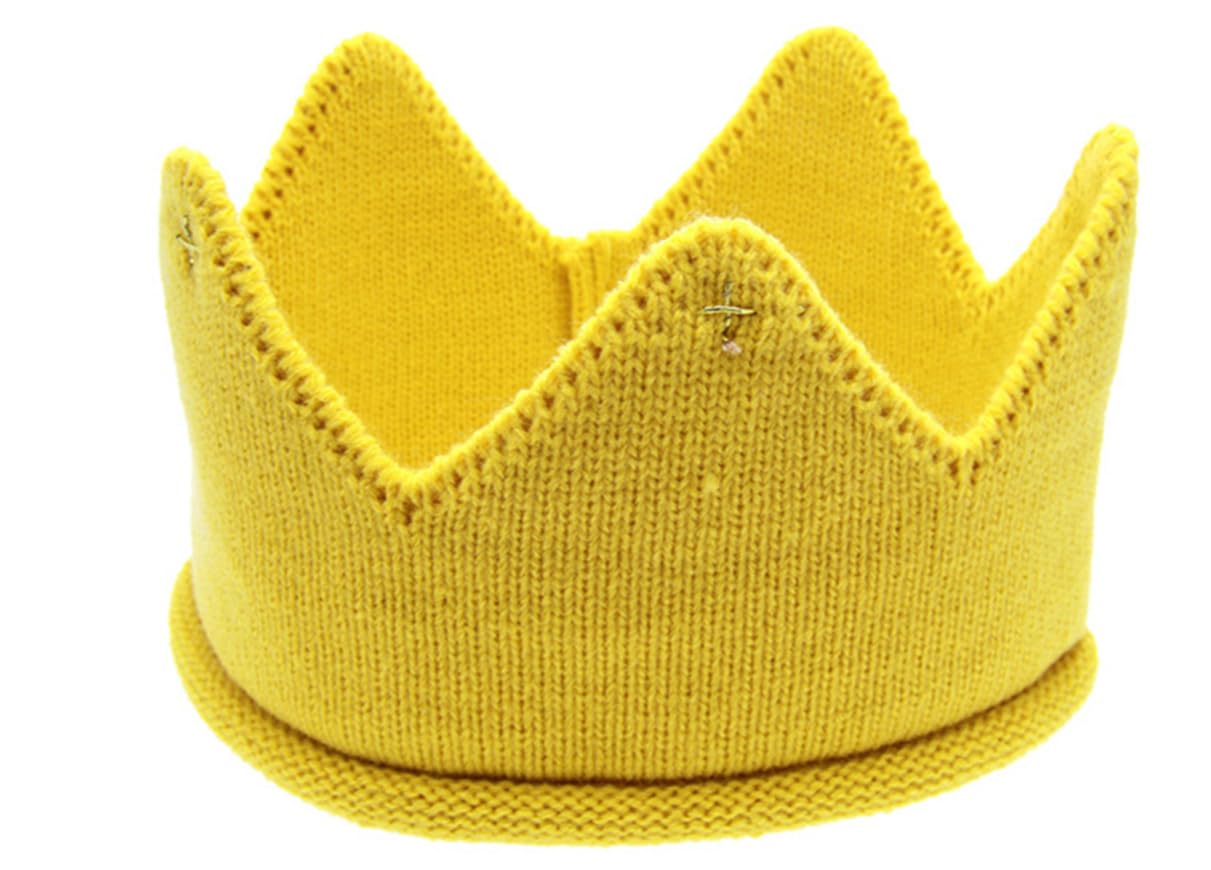 Elesa Miracle Baby Boy Girl Crown Hat Baby Boy Birthday Hat Toddler Knit Crochet Warm Beanie Cap