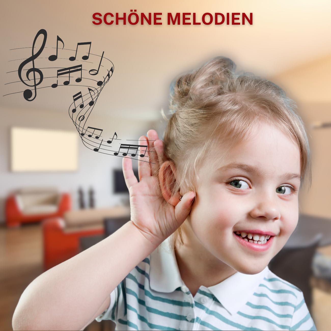 Funkklingel Set, batterielos, 2 Sender, 4 Empfänger | Keine Batterien erforderlich, 200 m Reichweite, IP55, 51 Melodien, 4 Lautstärken, LED-Anzeige, einfache Montage