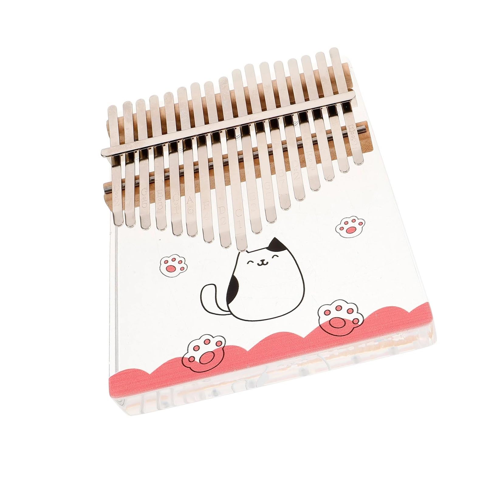 Kalimba Principiantes Kalimba De Acrílico De 17 Notas Con Manivela Para Principiantes