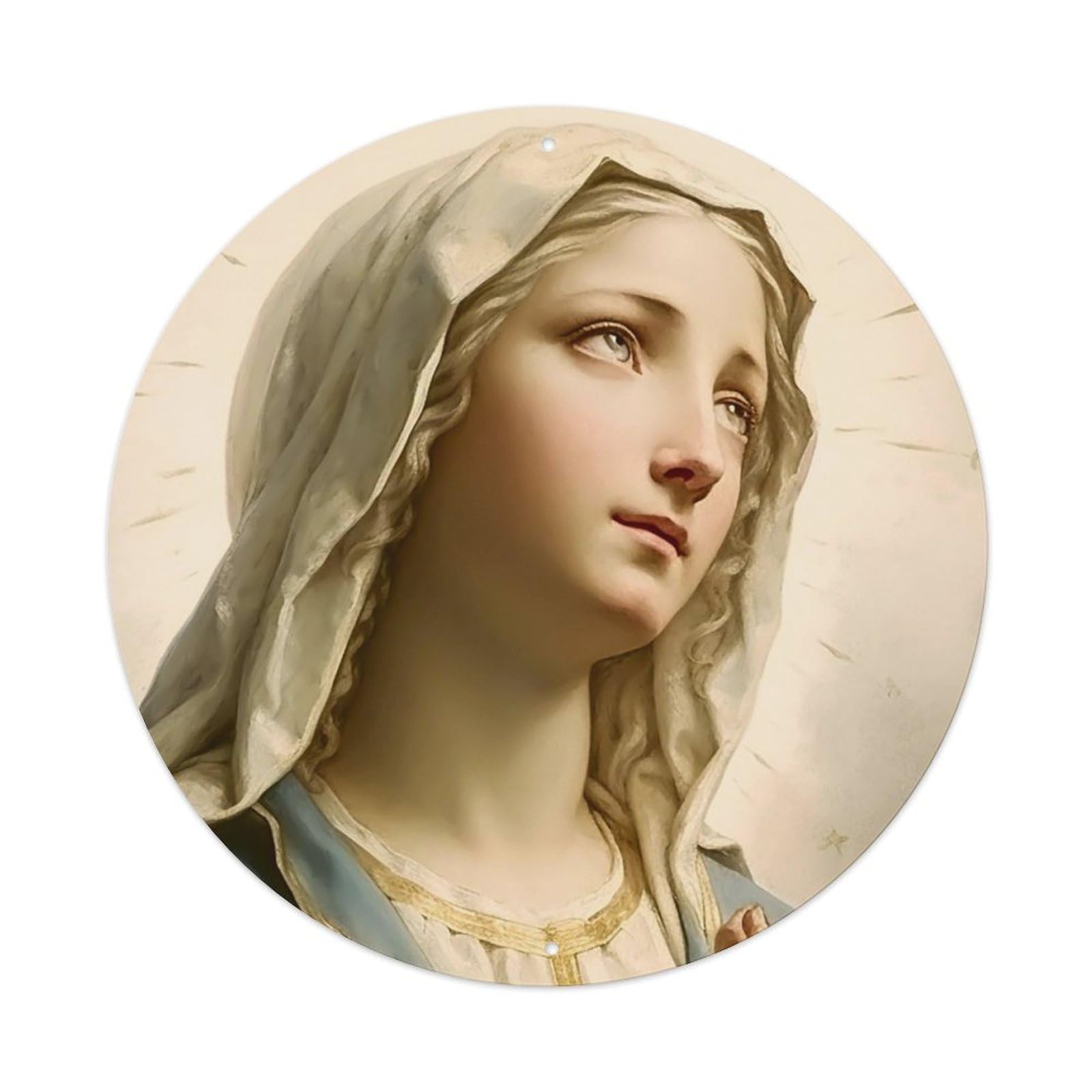 Religious The Great Virgin Mary Metal Tin Sign