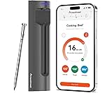 Meatmeet S Pro Bluetooth Meat Thermometer, 6 Sensor Precision Cooking, Smart App Monitoring with Alarms and Timer, IP69 Waterproof, Wireless Meat Thermometer for BBQ, Oven, Grill, Kitchen
