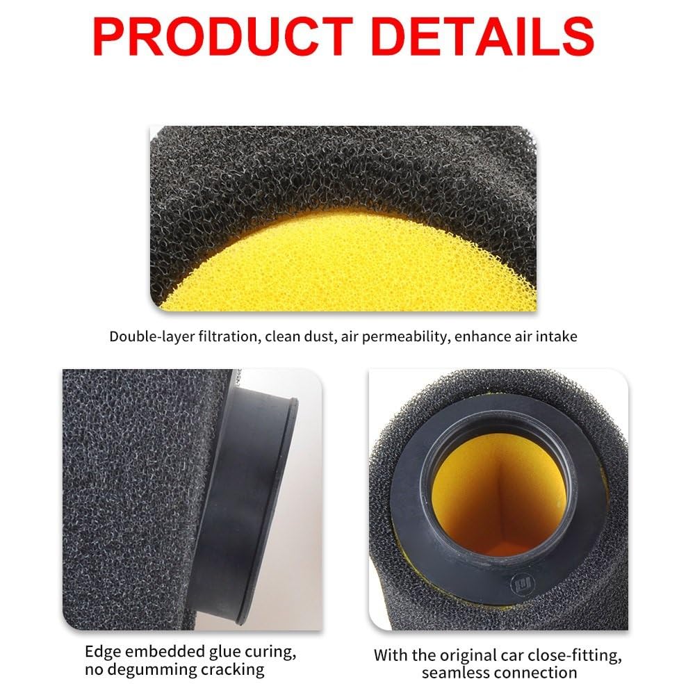 Accessori per Moto per Il detergente in Spugna per Filtro dell'Aria in Schiuma per Moto Filtro Aria | Detergente in spugna per filtro dell'aria in schiuma(49mm)
