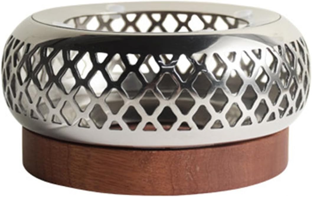 Stainless Steel Teas Warmer Teapot Stand Heaters with Vintage Styles Suitable for Home Use and Art Displays Warmer for Enthusiasts