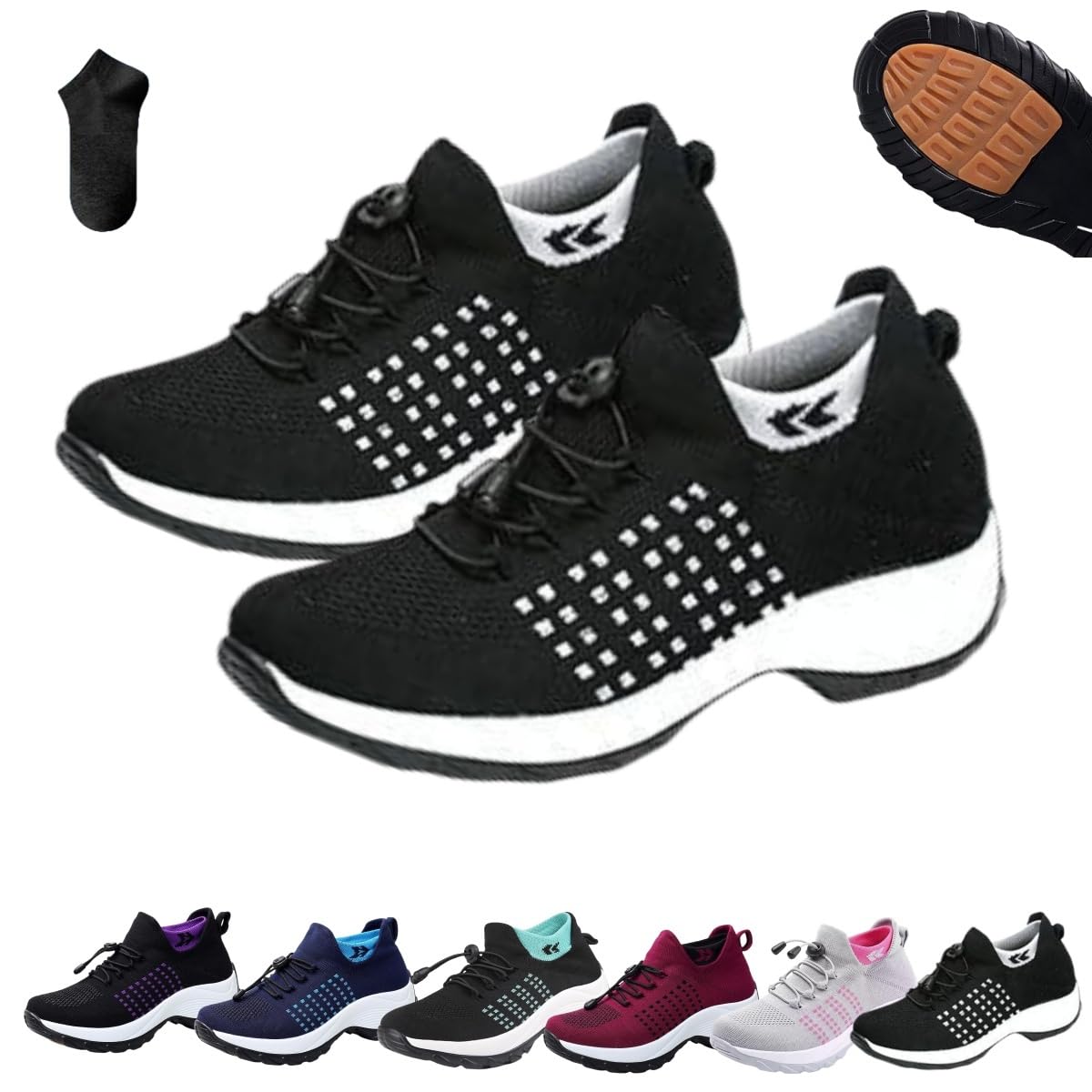 Comfortwear Ortho Stretch Cushion Shoes for Women