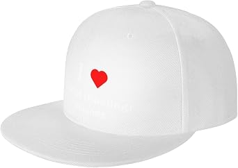 I Love Cocos Keeling Islands Snapback Hat Adjustable Solid Color Flat Bill Hat Baseball Cap for Men Women