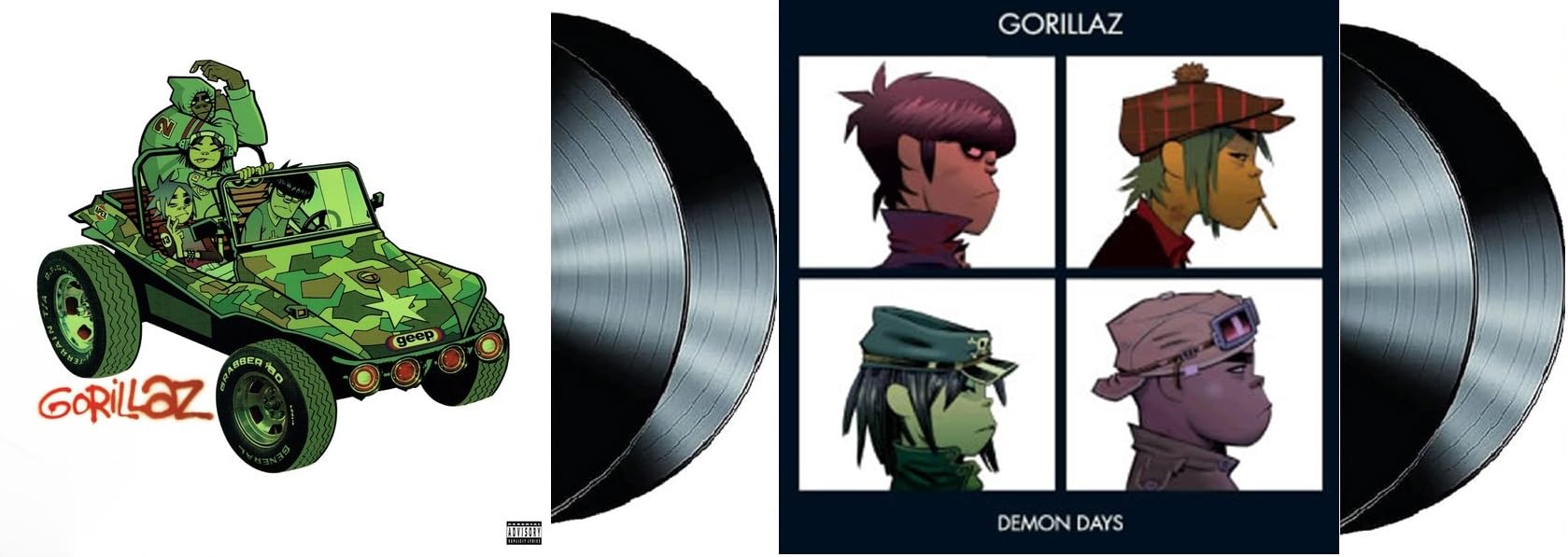 Albums Collection : Lot de 2 films éponymes/Demon Days avec pochettes intérieures en bonus