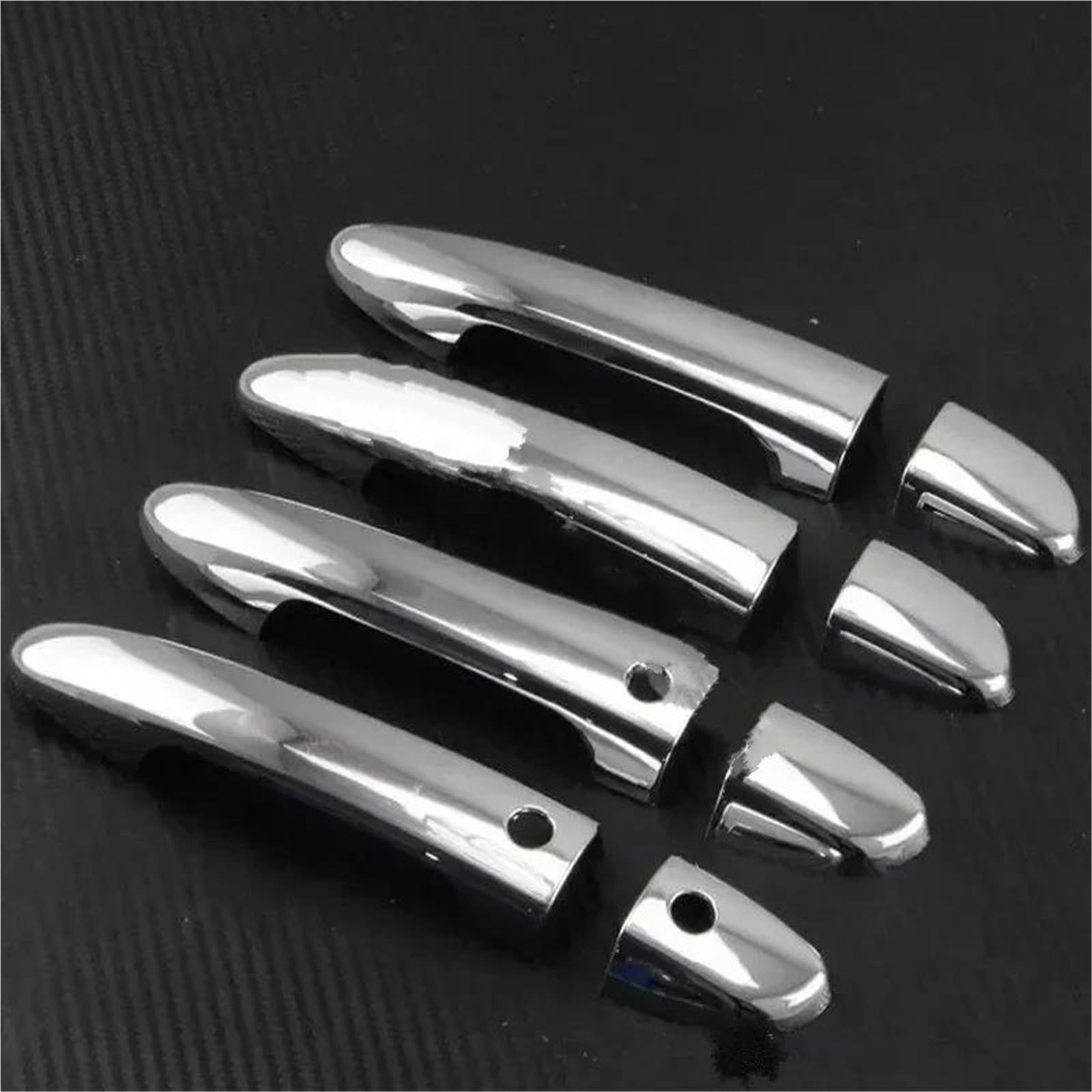 YUEYZHK for Mazda M2 M3 M6 Cx5 2012 2013 2014 2015 2016 Chrome Side Door Handle Cover Catch Trim Overlay Molding Garnish(Style 2)