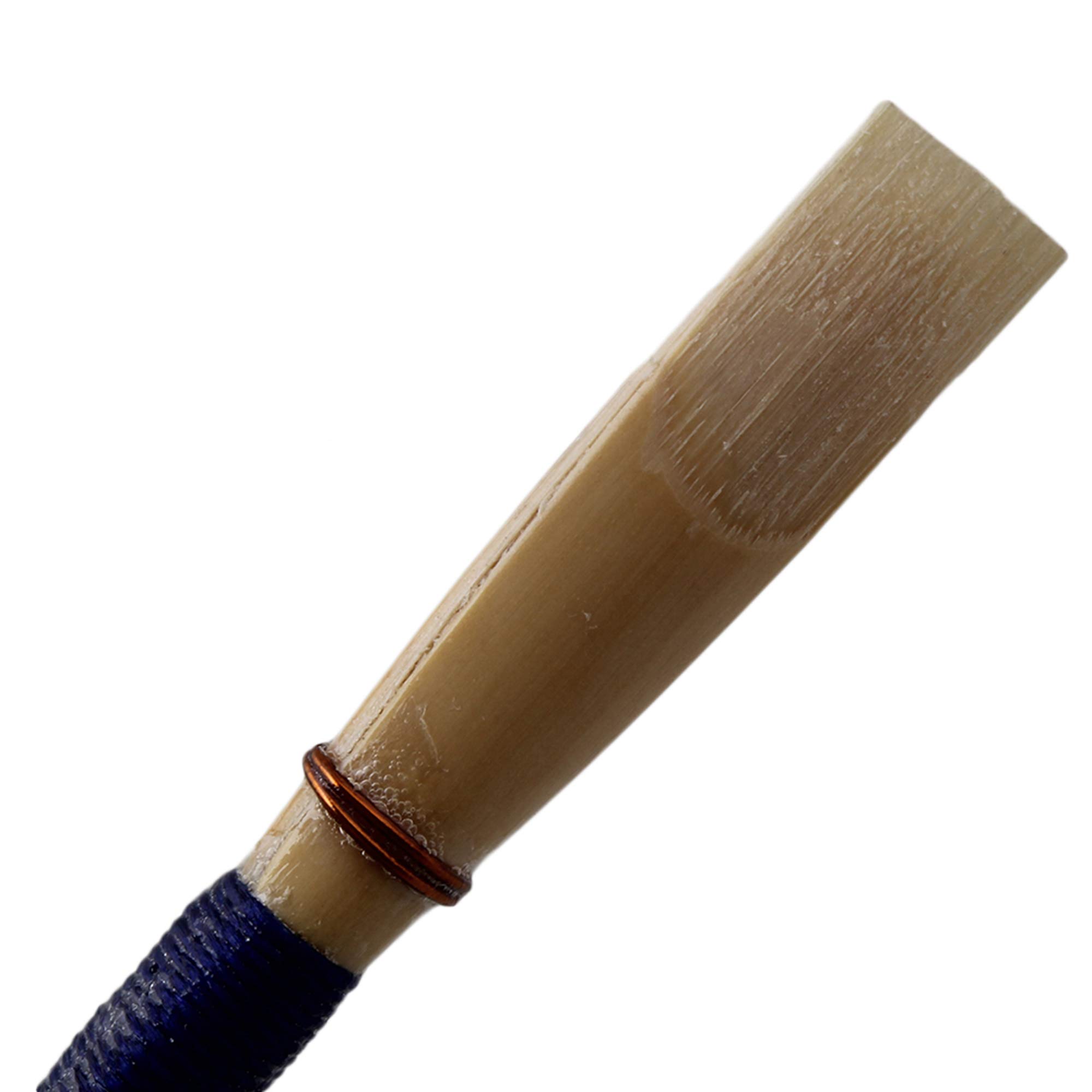 Yibuy 20 piezas medianas de 2.5 Oboe Reed piezas de instrumento de viento mediano con tubos