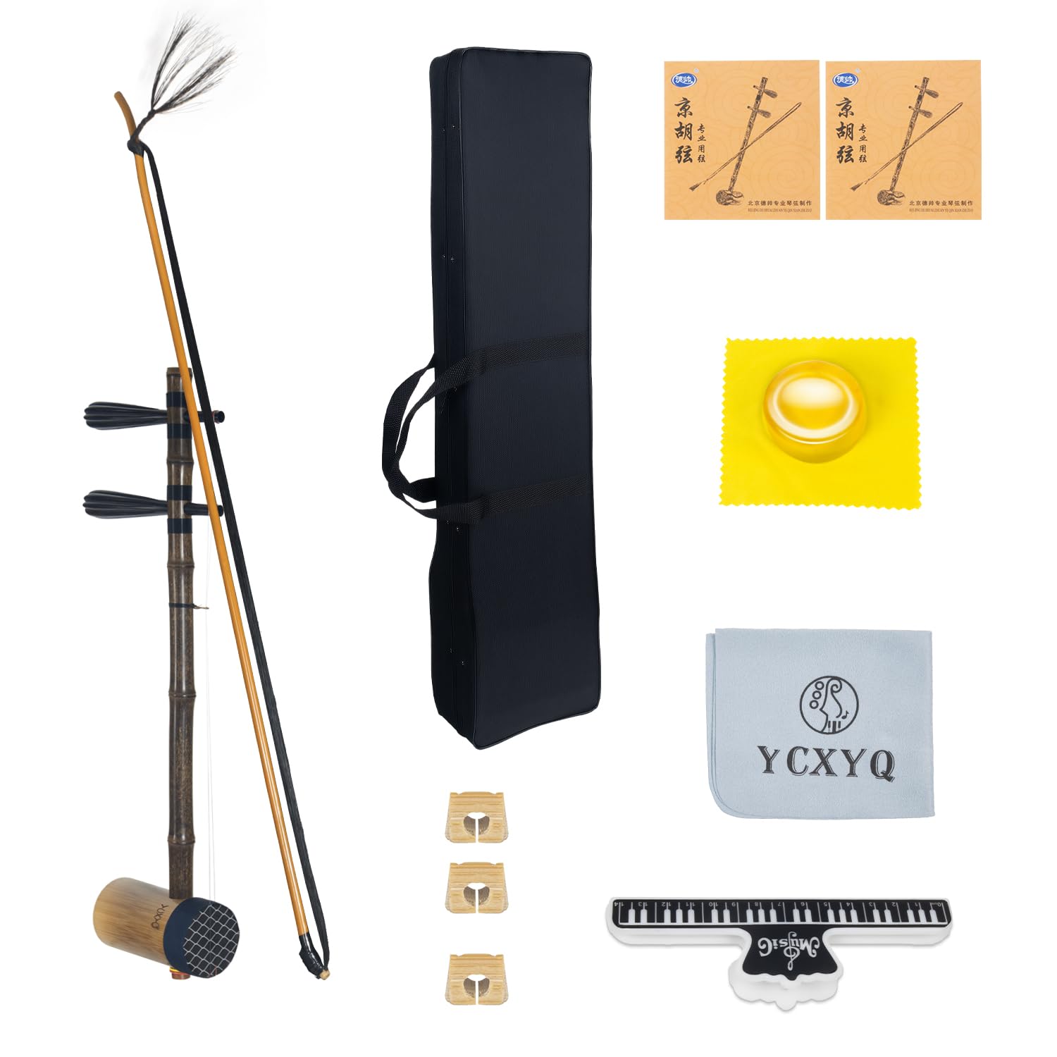 Xipi – Jinghu Superior Zizhu Jinghu handgefertigter professioneller Jingju Erhu lila Bambus Peking Oper Violine Ebenholz Achse geeignet für Anfänger Erwachsene Darsteller