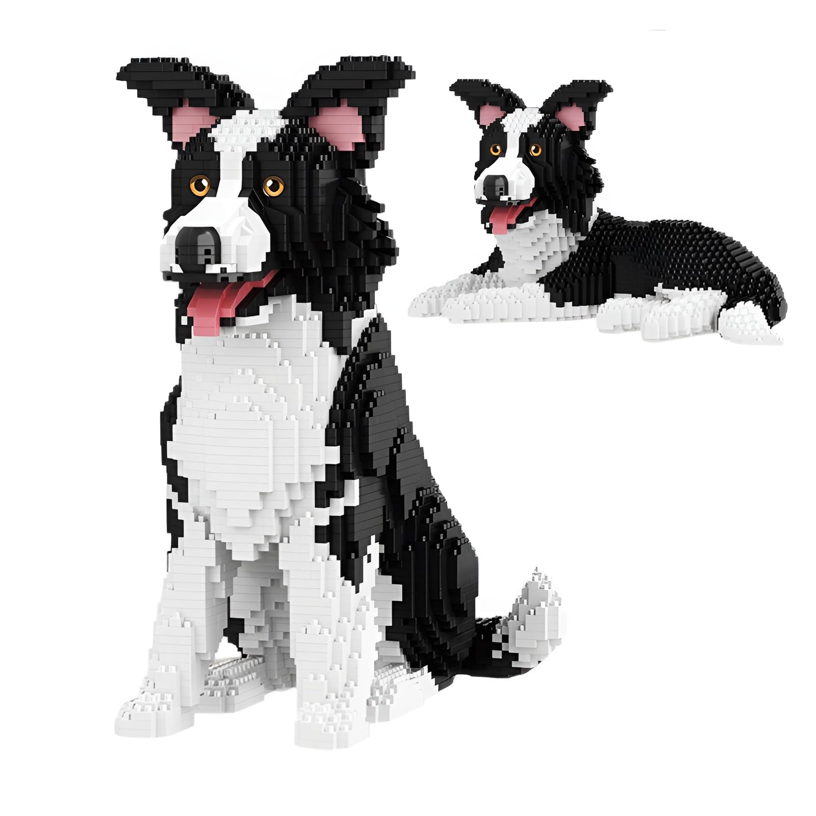 Border Collie Mini Building Block Set 2 Form, 2305Pcs Dog Micro Model Toys โ image 1