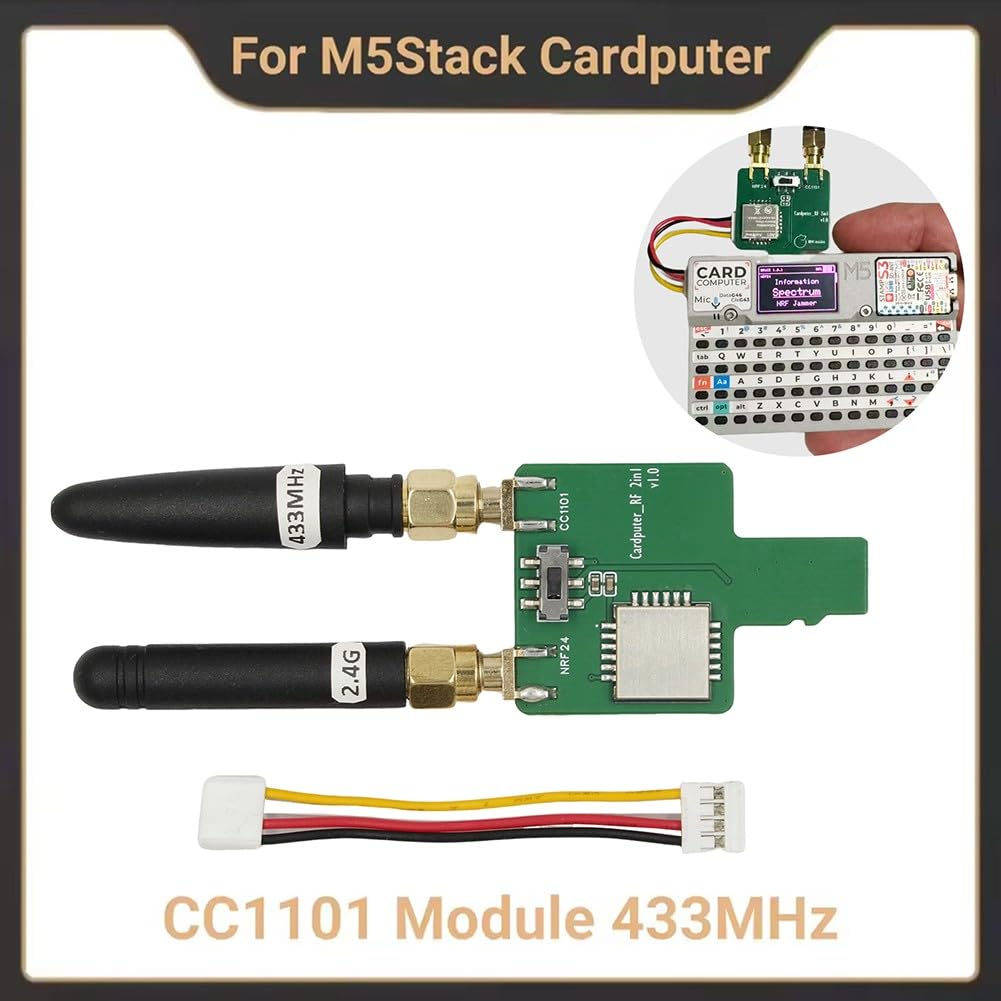 CC1101 NRF24 RF 2-in-1 Modulo, Per M5Stack Cardputer CC1101 RF 2-in-1 Modulo Per Bruce Firmware Antenna Stabile RF Comunicazione