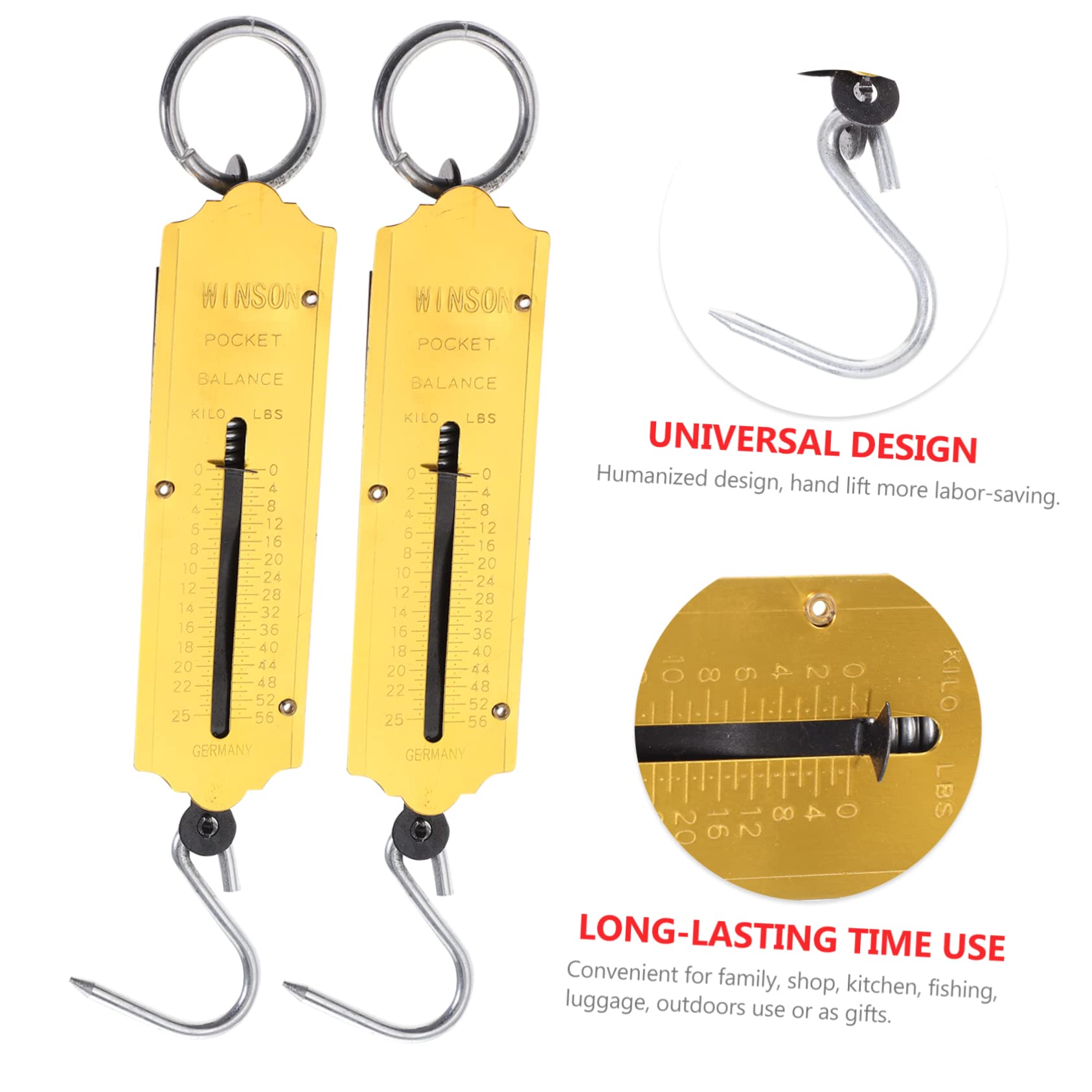 FUNOMOCYA Hanging Scale Mechanical Kg Spring Scale Accurate Weighing Tool Home Supplies