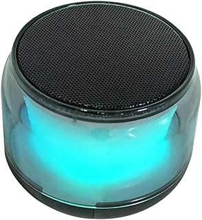 Bass Speaker Speaker Portable Speaker Mini Speaker Subwoofer Speaker Mini Speaker LED Speaker Music Player Plastic, Silicone Black Music Travel Mini Night Light Desktop Speaker