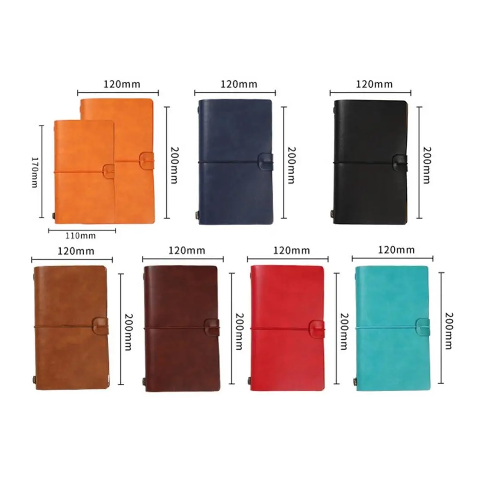 Inspirierendes Notizbuch 3 stücke PU Leder Lose Blatt Notebook Reisenden Journal Tagebuch Tragbare Reise Notizblock Tagebuch Notebook Stift Halter Rekord Buch Schreibwaren(Grey,M)