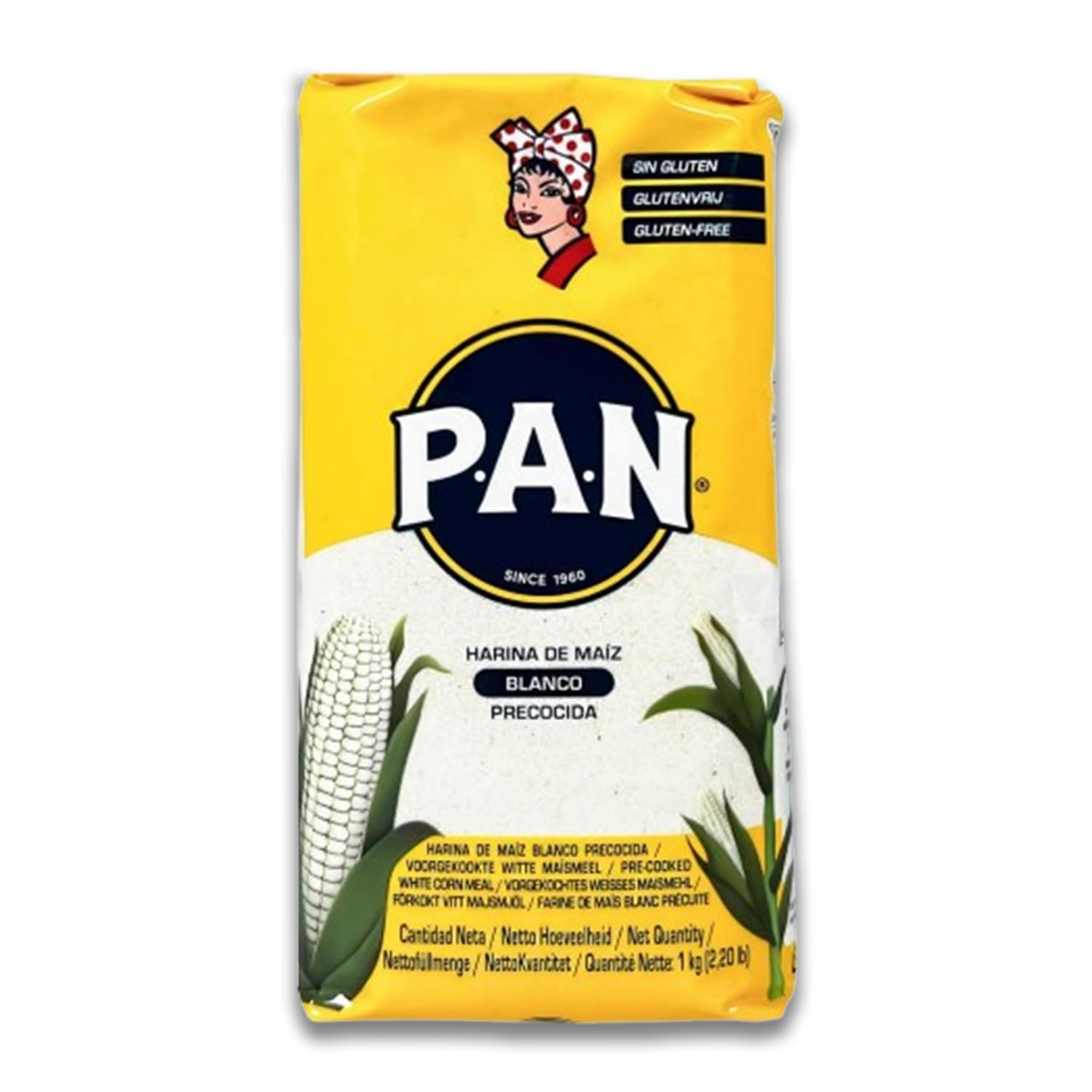 Kajal Pan Premium vorgekochtes weißes Maismehl 1 x 10 kg glutenfrei, bereit, Ihre Rezepte zu inspirieren Authentische Maisköstlichkeiten