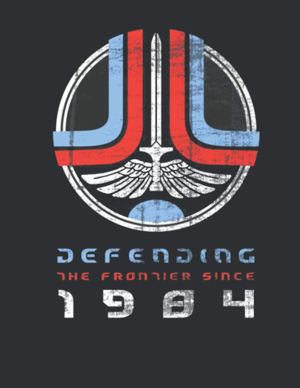 Defending Frontier -The Last Starfighter Journal/ Notebook (8.5 x 11), White