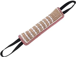 Hyrew FANTESI Dog Tug Toy Dog Bite Pillow Jute Bite Toy Dog Pull Toy Interactive Toys for Medium to Large Dogs(style 2)