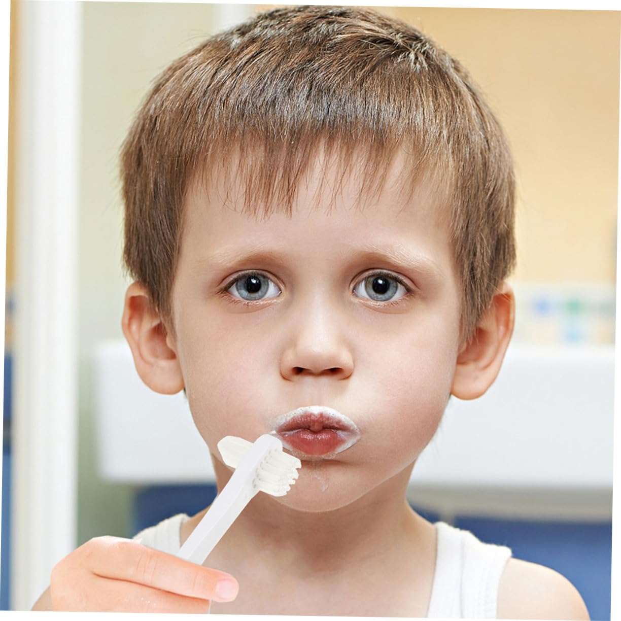 Healeved 5 Set Di Spazzolini Da Denti A Tre Lati Per Adulti Setole Morbide Pulisci-denti Portatile Per La Dei Denti Falsa 4 Pezzi*5