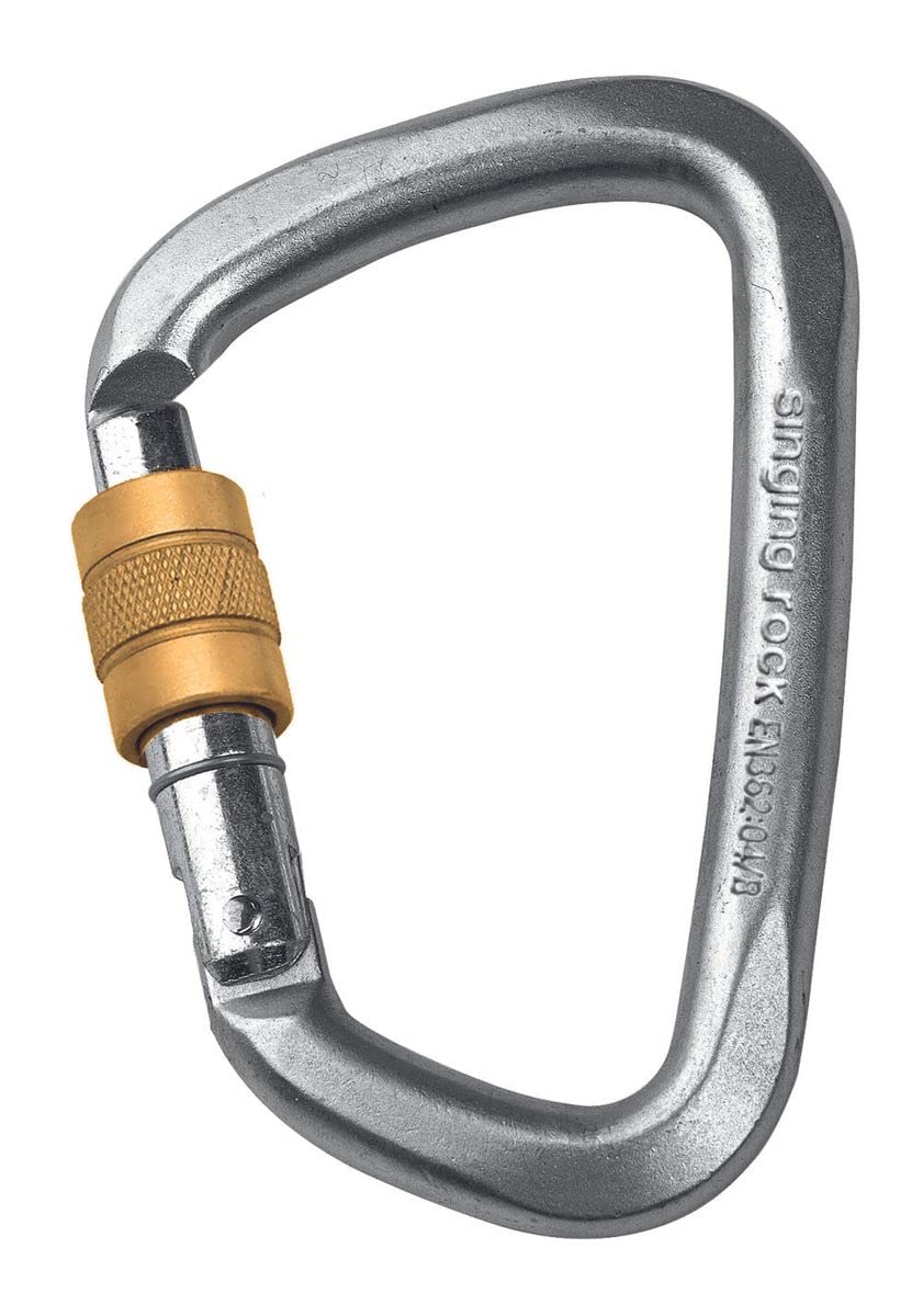 Singing Rock D karabina ocel. TRIPLE LOCK 50kN