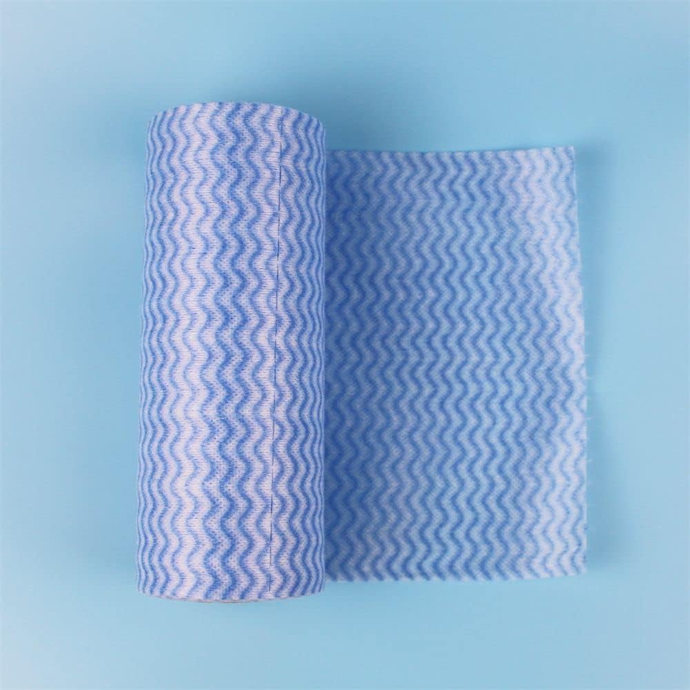 Paño de cocina superabsorbente, rollos de tela no tejida reutilizables para limpieza, estropajos y trapos sin pelusas, ideal para lavavajillas y limpieza general