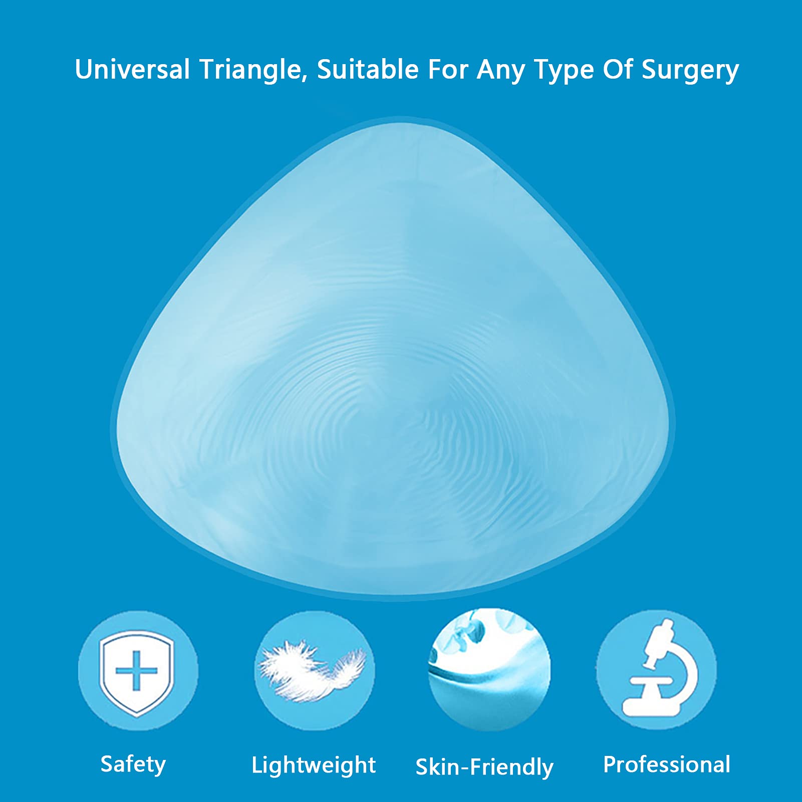 Inserciones De Sujetador Triangulares Transparentes Silicona Suave Al Tacto