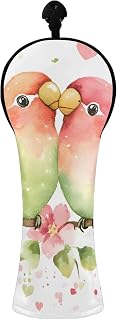 Nander Beautiful Birds and Flowers Golf Club Covers for Men Women,Golf Headcovers Set with Interchangeable Tags for Woods, Driver, Hybrid - Weather Resistant,1Pack