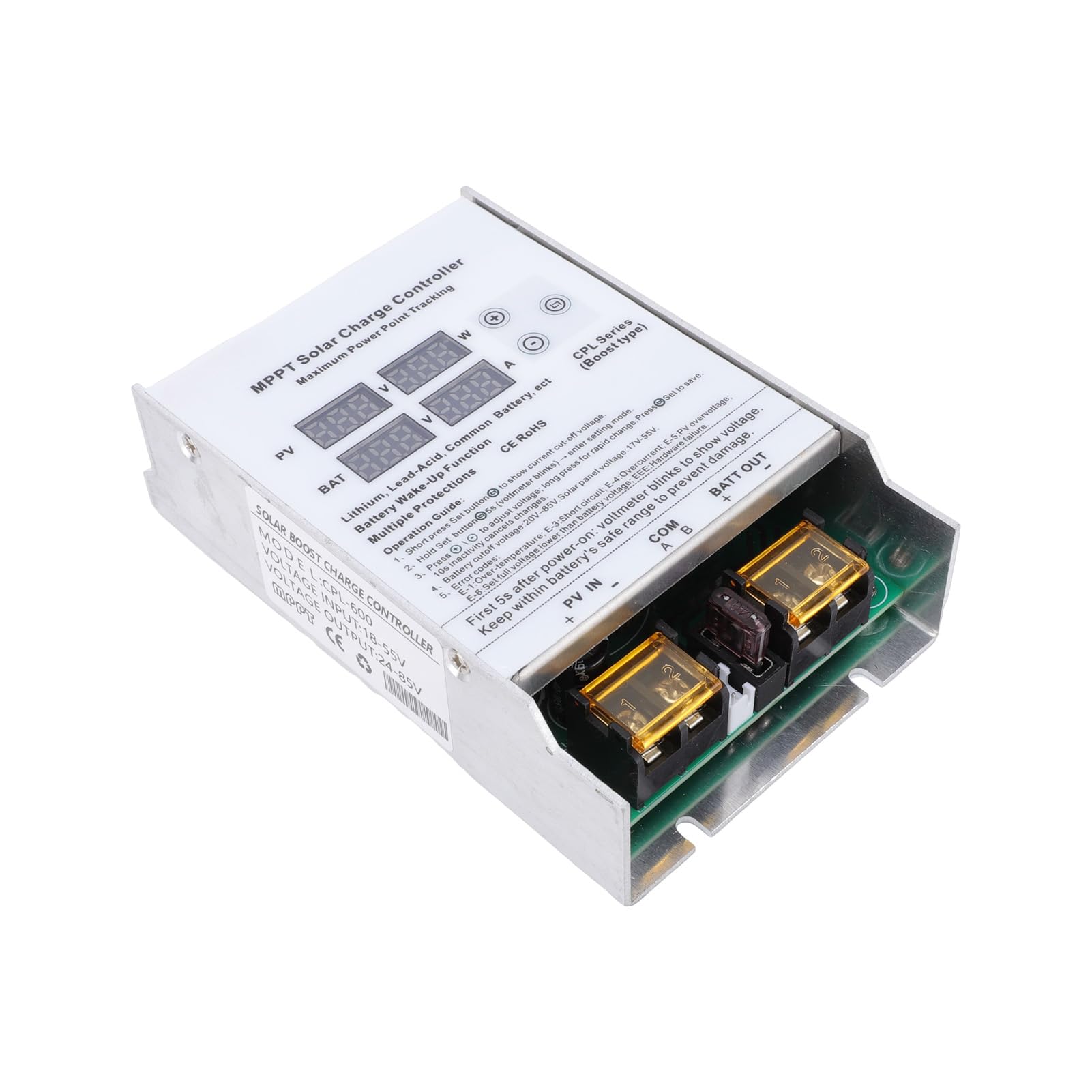 Alomejor Caricatore Solare MPPT Regolatore di Spinta Efficiente per Carrello da Golf a Batterie Multiple Display a LED Ad Alta Efficienza 24V 36V 48V 60V 72V per Veicoli Elettrici