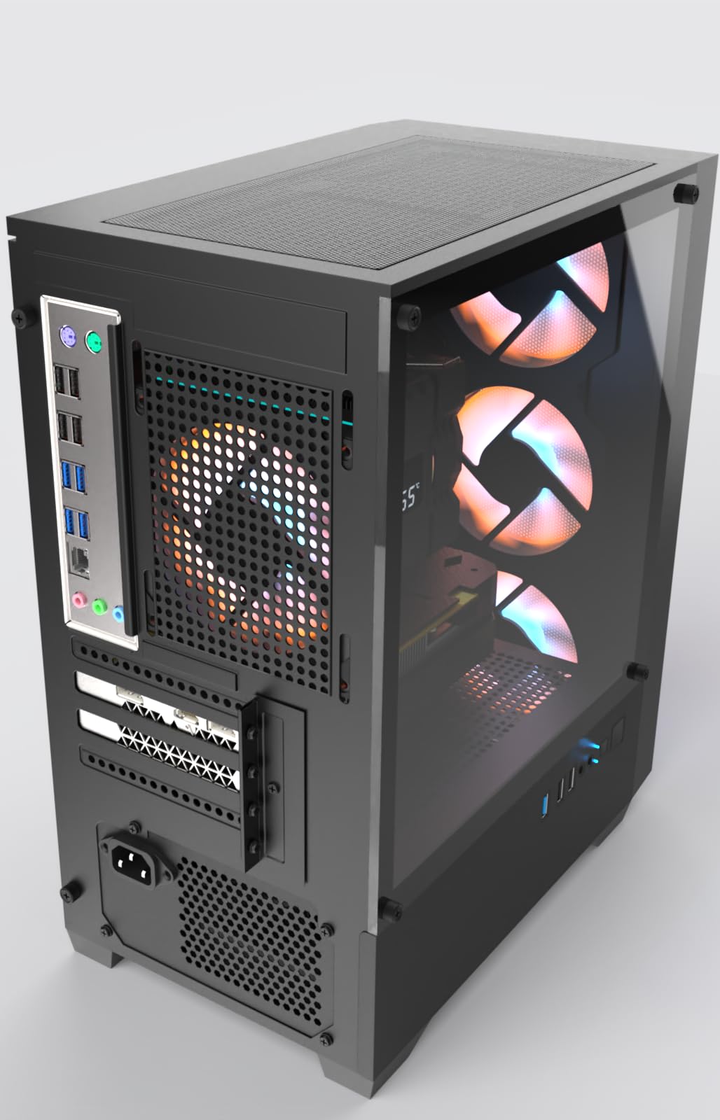 OKAMUS Gaming PC - i7-6700, RX 590, 16GB RAM -7