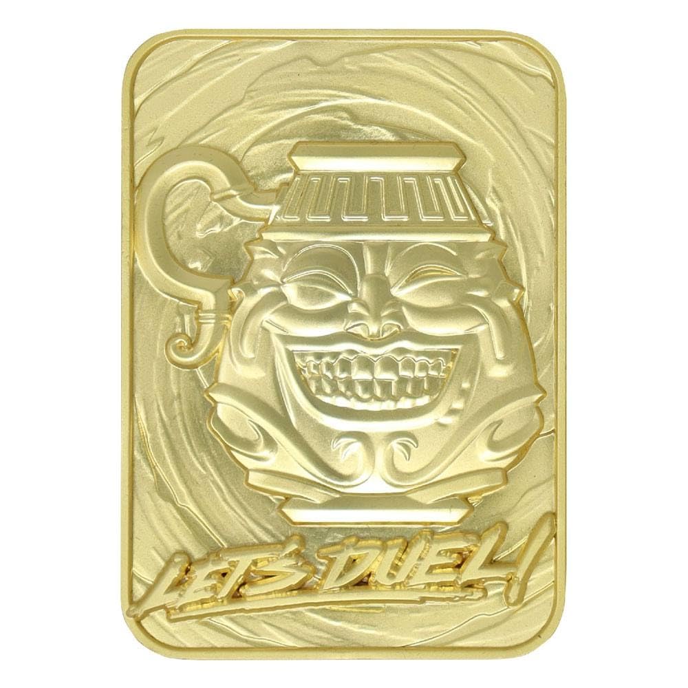 YU-​GI-​Oh! - Pot of Greed - Carte en métal plaqué Or Collector
