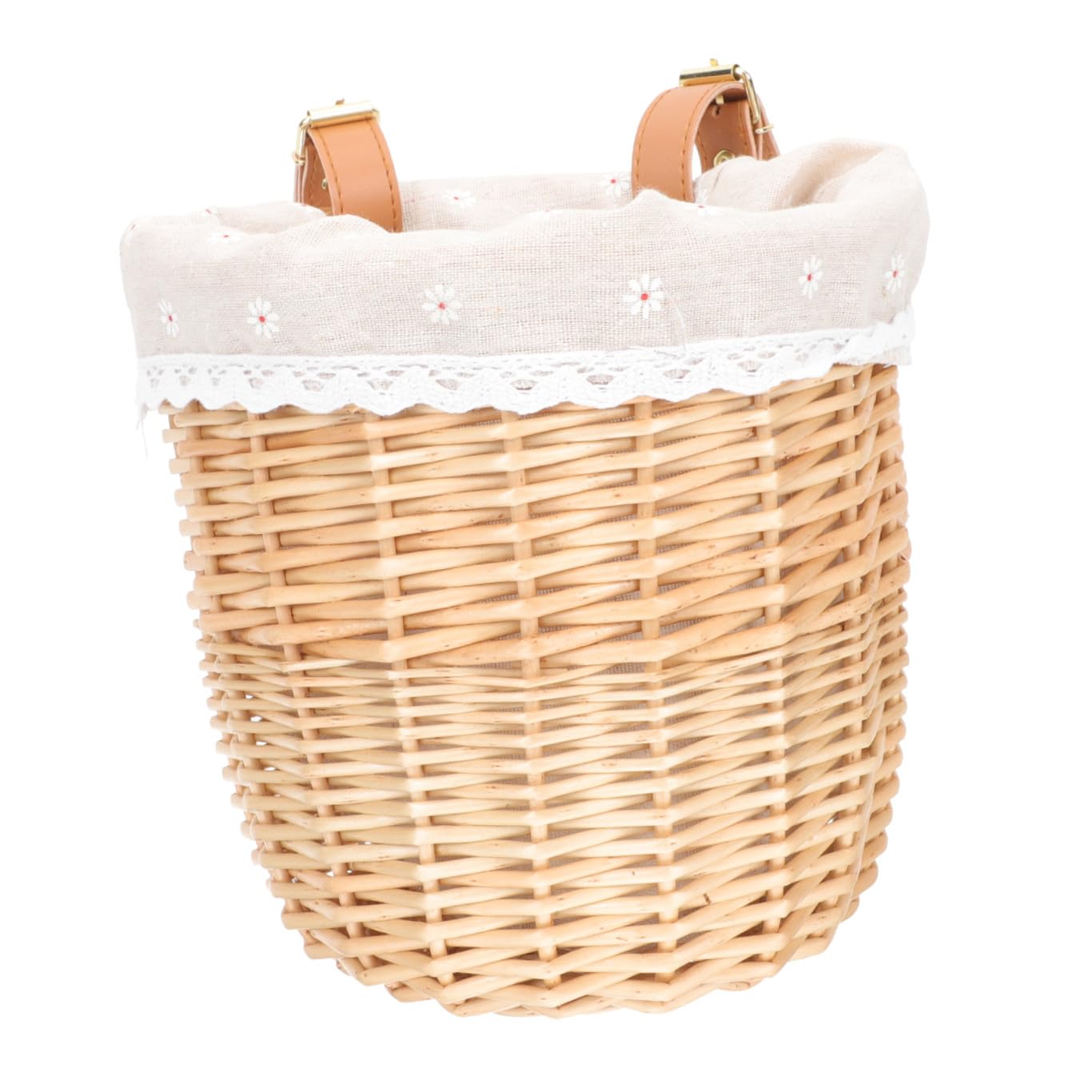 Rattan Fahrradkorb Geflochtener im Retro Landhausstil für Kinder