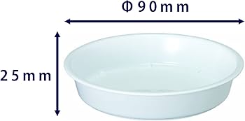 Amazon | 大和プラスチック 鉢皿 中深皿 3号 φ90×H25 ホワイト | 受皿