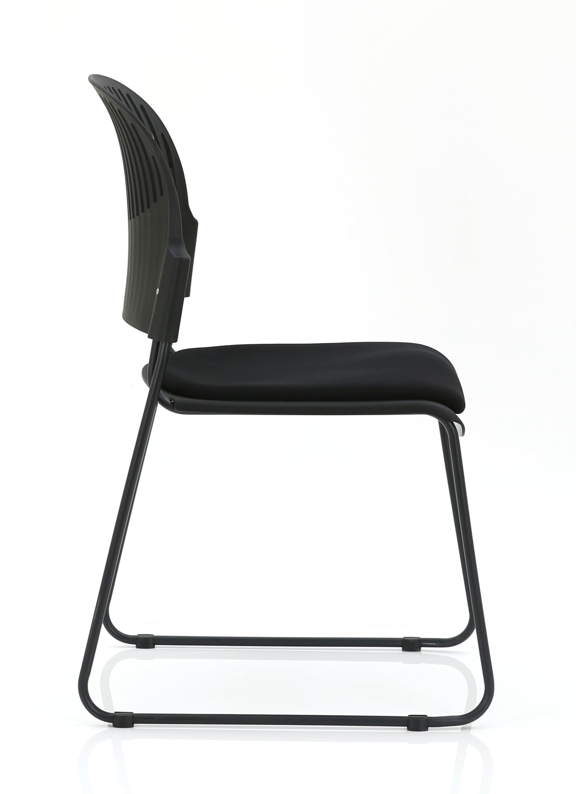 MUEBLIX.COM - Pack de 2 Sillas Confidente, Silla de Recepción, para Cocina u Oficina, Resistente y Duradera, Silla Ergonómica y Clásica, Color Negro