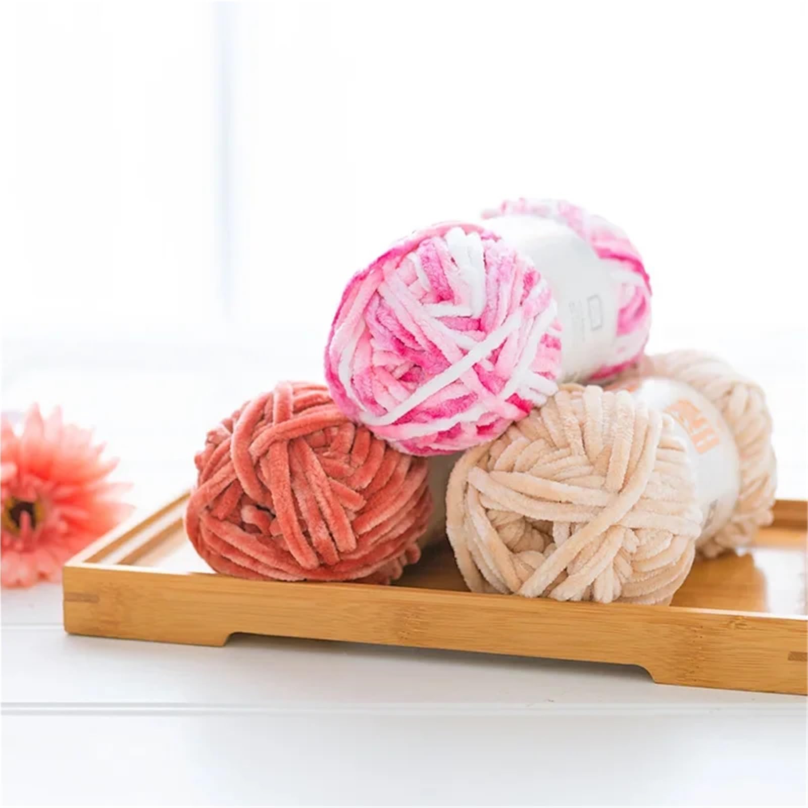 Hilo De Chenilla Grueso Hilo De Punto Grueso De Lana De Terciopelo | 1pc 100g Paquete De Material Sombrero Tejido A Mano Bufanda Cojín(1pc 11)