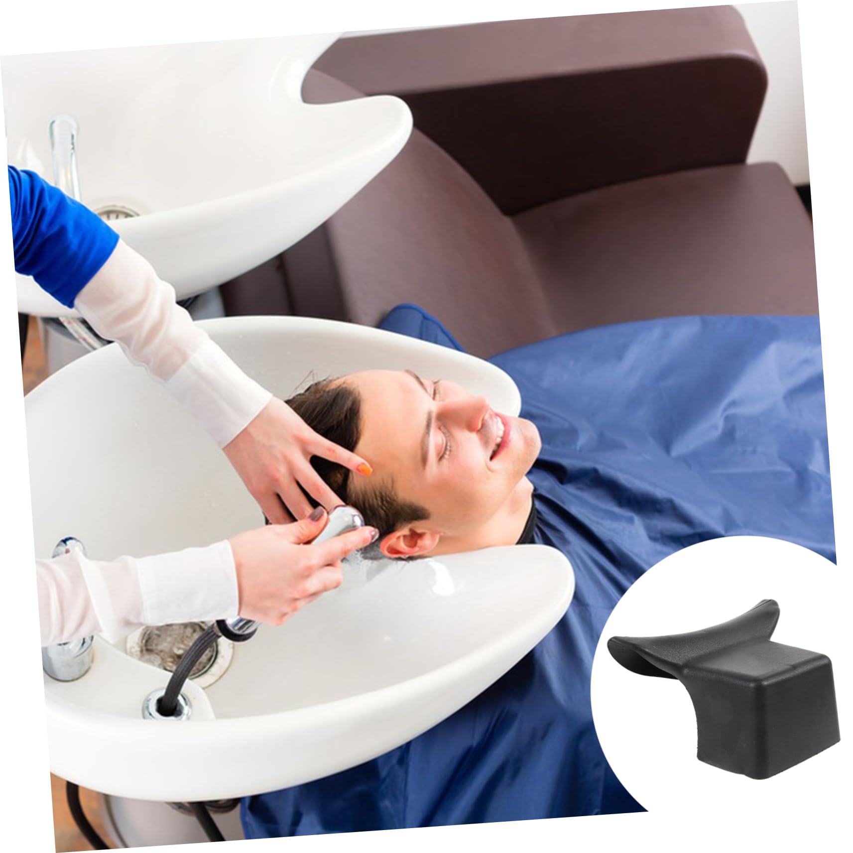 GALPADA Shampoo Bowl Hair Neck Rest Pillow for Salons Hair Washing Support Comfortable Reusable