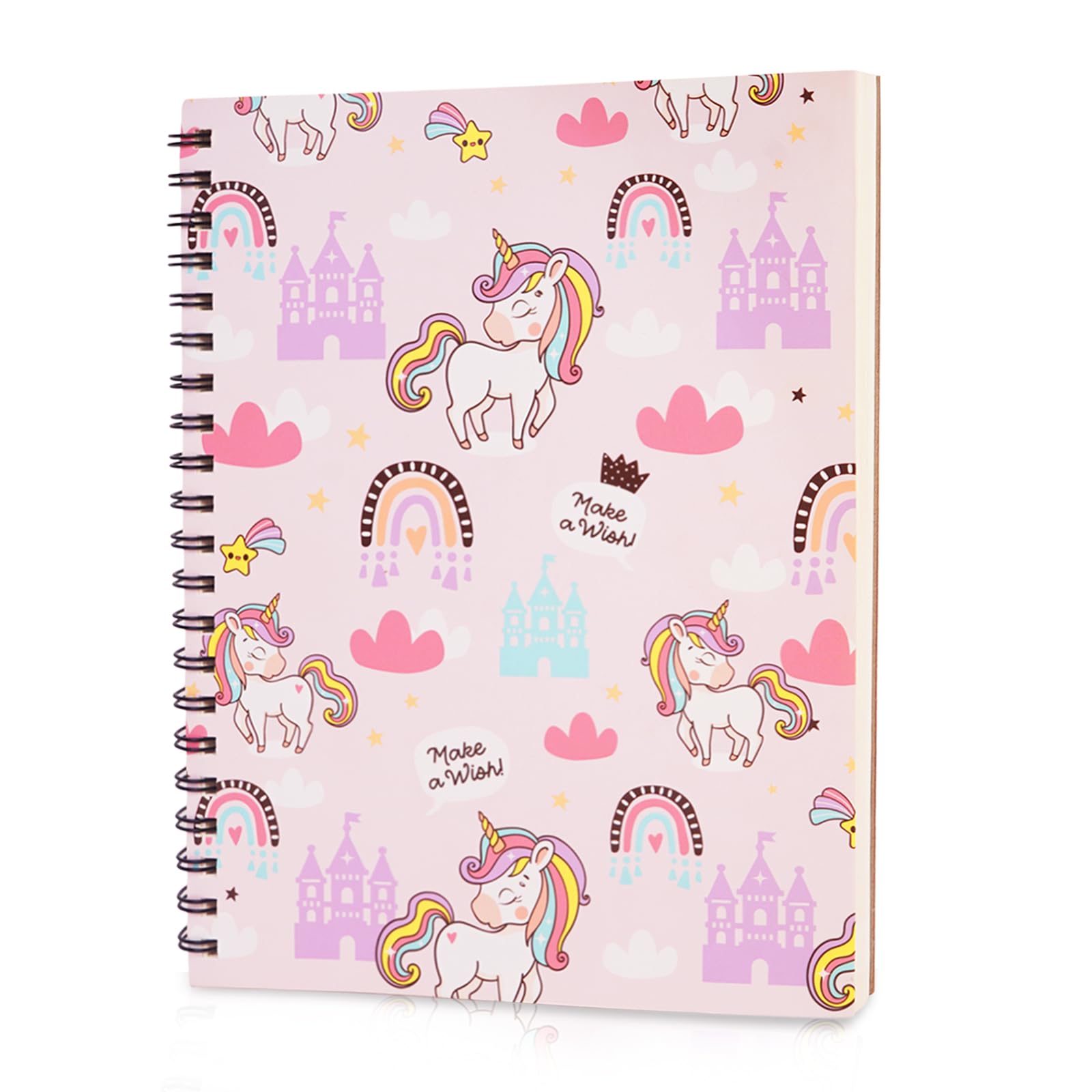 conda 8.5 x 11 Inch Sketchbook, Top Spiral Bound Sketch Pad, 100 Sheets (68 lb/100 GSM), Durable Acid-Free Sketch Paper, Drawing and Sketching Paper for Kids Adult Beginners