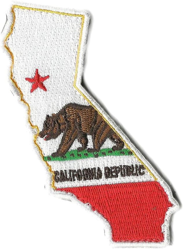 Gadsden and Culpeper Die Cut California State Patch - 1.25" x 4.5"