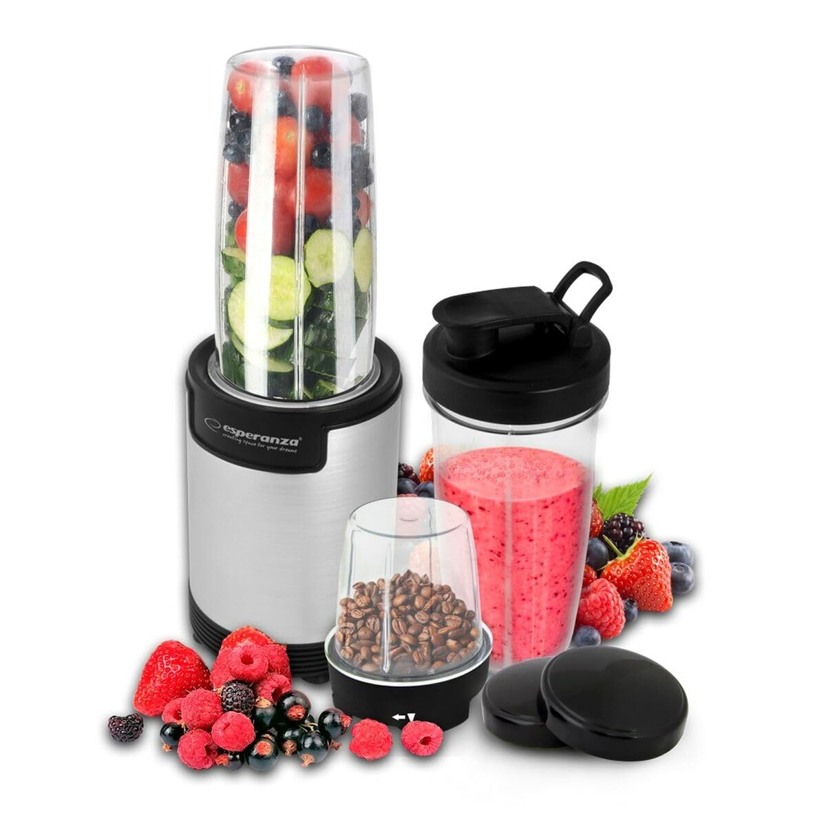 Esperanza EKM030 Nutri blender/Personal blender 9in1 900W Silver