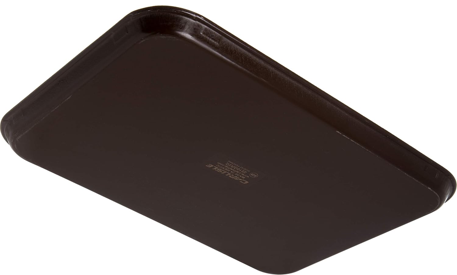 Carlisle FoodService Products Griptite 2 Rectangle Tray, Serving Platter for Food to Reduce Slipping and Increase Traction, Commercial and Home Use, 22" x 16", 1 Count, Brown