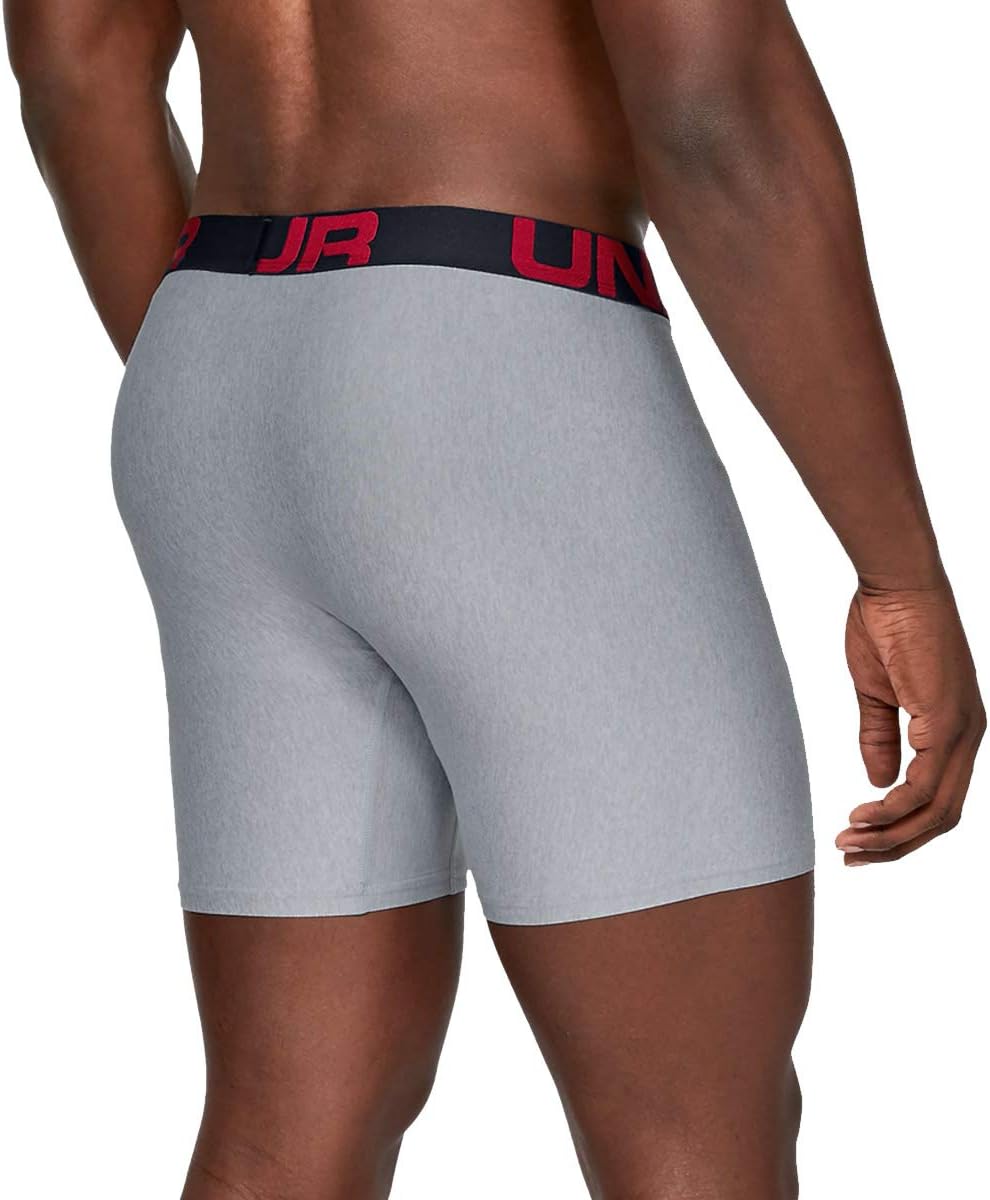 Under Armour Men's 3-pack Performance Tech Solid 6" Boxer Briefs
