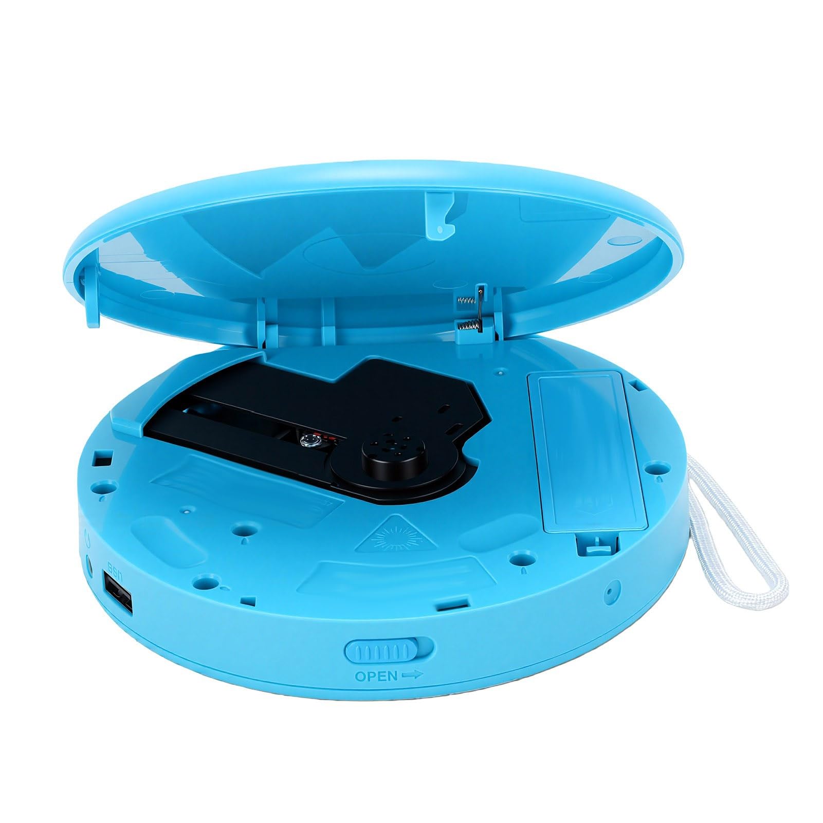 Jiawu Lettore CD con Funzione Bluetooth Antiskip Design Compatto per gli Amanti della Musica in Viaggio in Auto (BLUE)