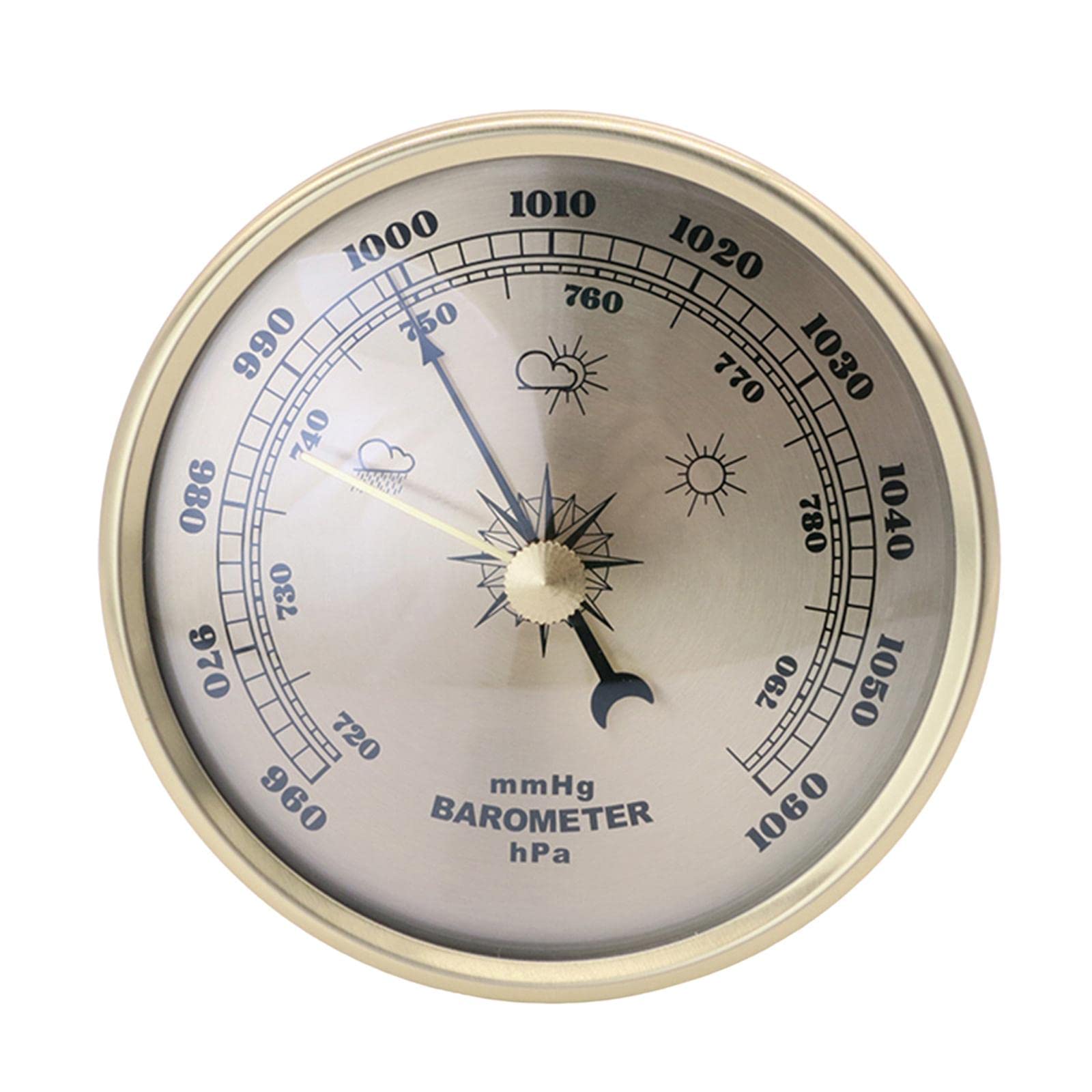 STYLEHEAVEN 3.5'' Aneroid Barometer mmHg/Hpa Indoor Outdoor Wall Hanging Weather Station-image-30
