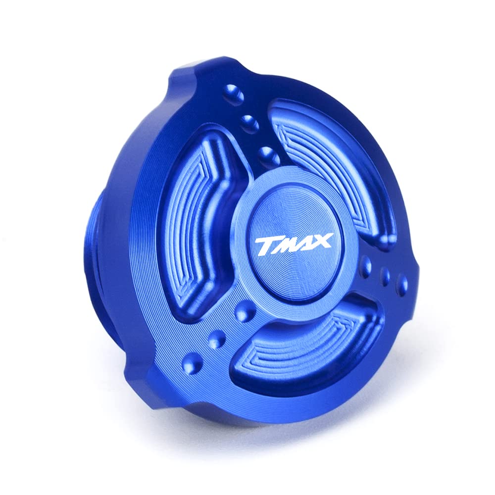 Modeer per Tmax 560 / Tech Max 2020-2022 Tmax 530 SX/DX 2012-2022 Tmax 500 2008-2011 Tappo olio motore CNC per motocicli Bullone Tappo di riempimento carburante tmax560 tmax530 Accessori (blu)