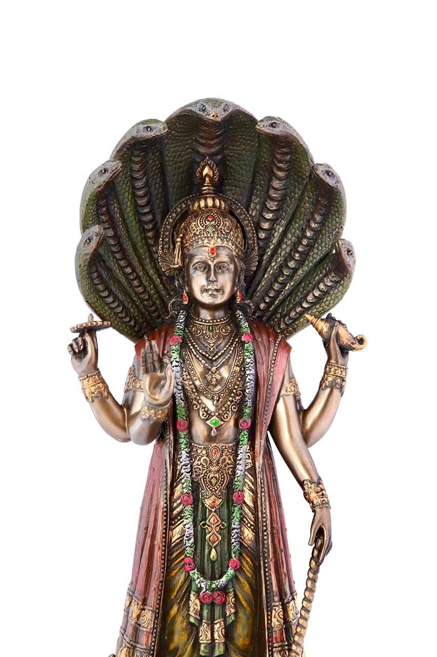 Buy SHIVAJI ARTS Vishnu Statue, Lord Vishnu Statue, 12.5" Hindu God