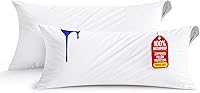 Vista 20 de Utopia Bedding - Funda de almohada impermeable con cremallera, 20 x 26 pulgadas, 2 unidades, estándar, color blanco