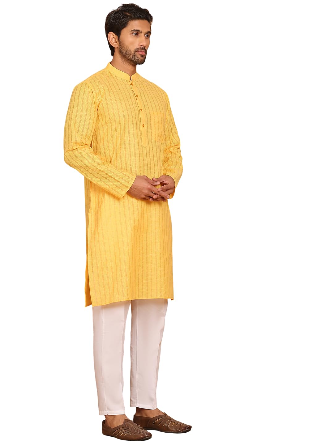 jompers Men's Cotton Striped Kurta Pyjama Set-picture-23