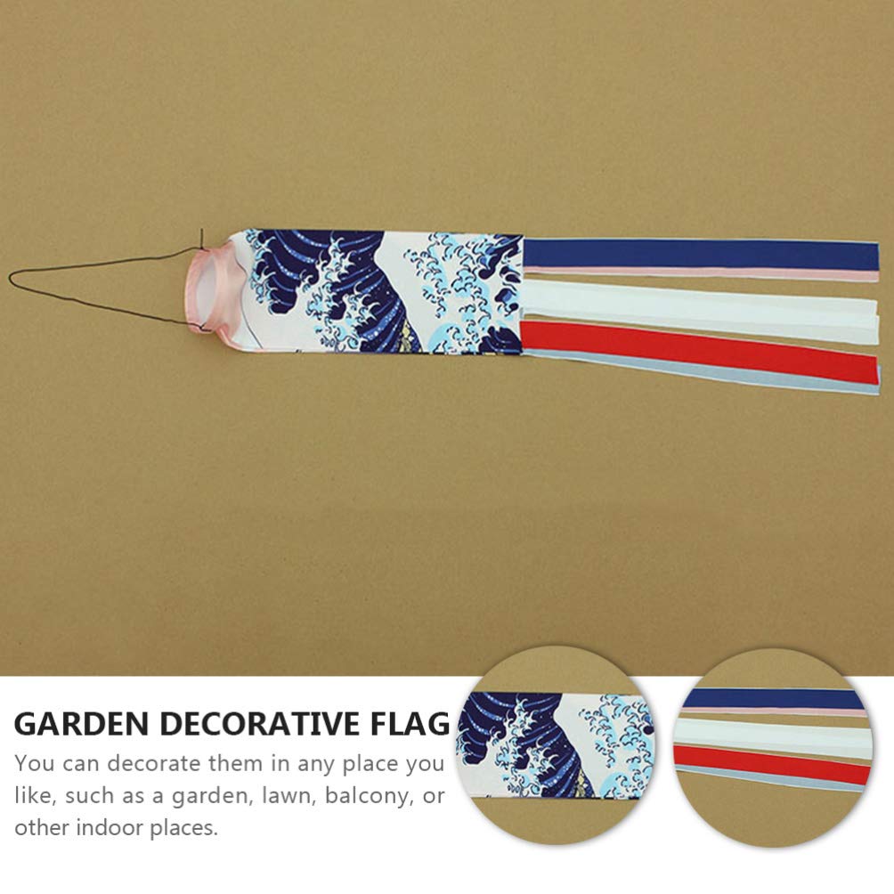 PRETYZOOM 4 Pièces Japonais Carpe Manche à Vent Poisson Drapeau Cerf-Volant Koinobori Décor Suspendu pour Japonais Sushi Bar Izakaya Chambre