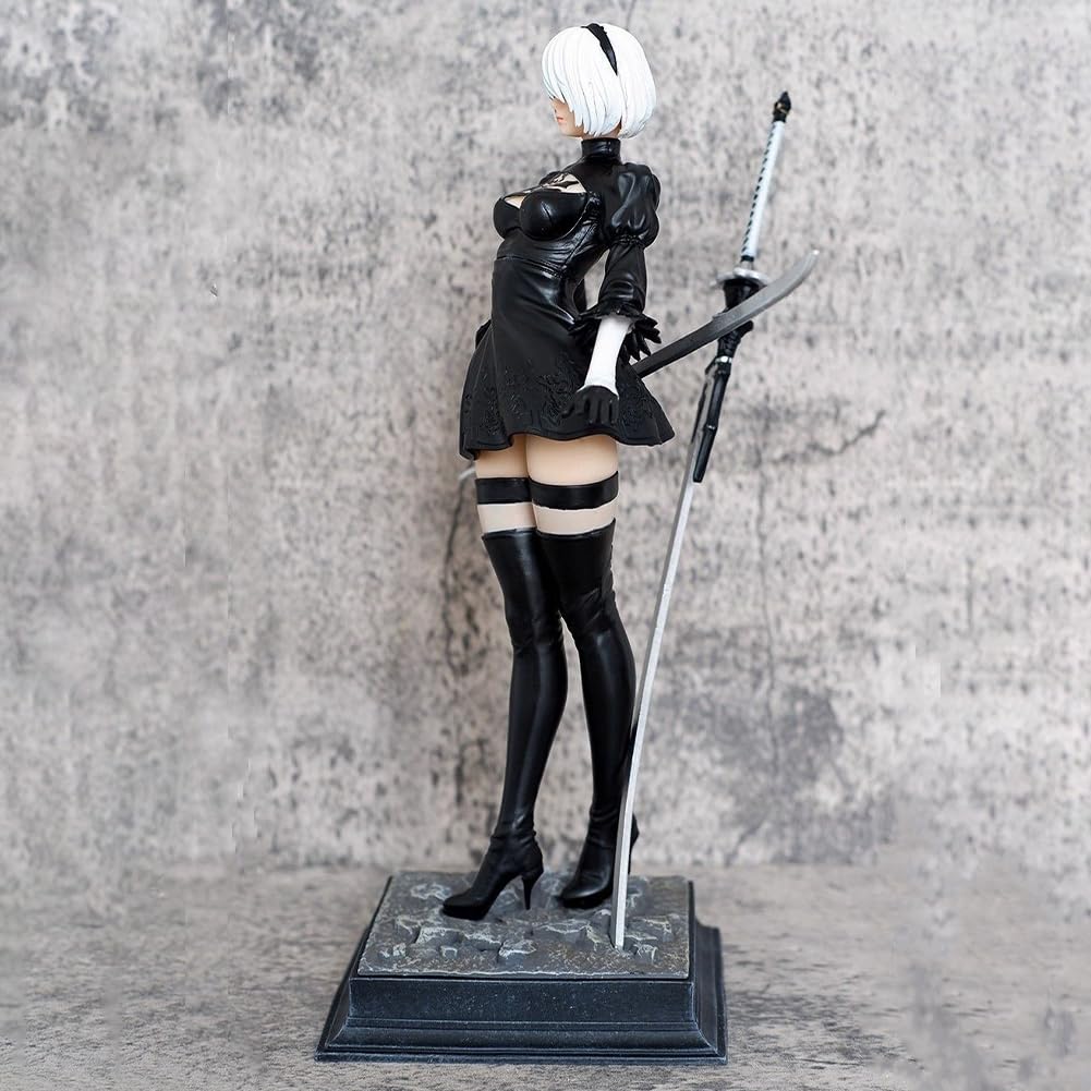 Zhongkaihua Automata 2B - Action figure con testa intercambiabile in PVC Yorha n. 2, figura di tipo B, 28 cm