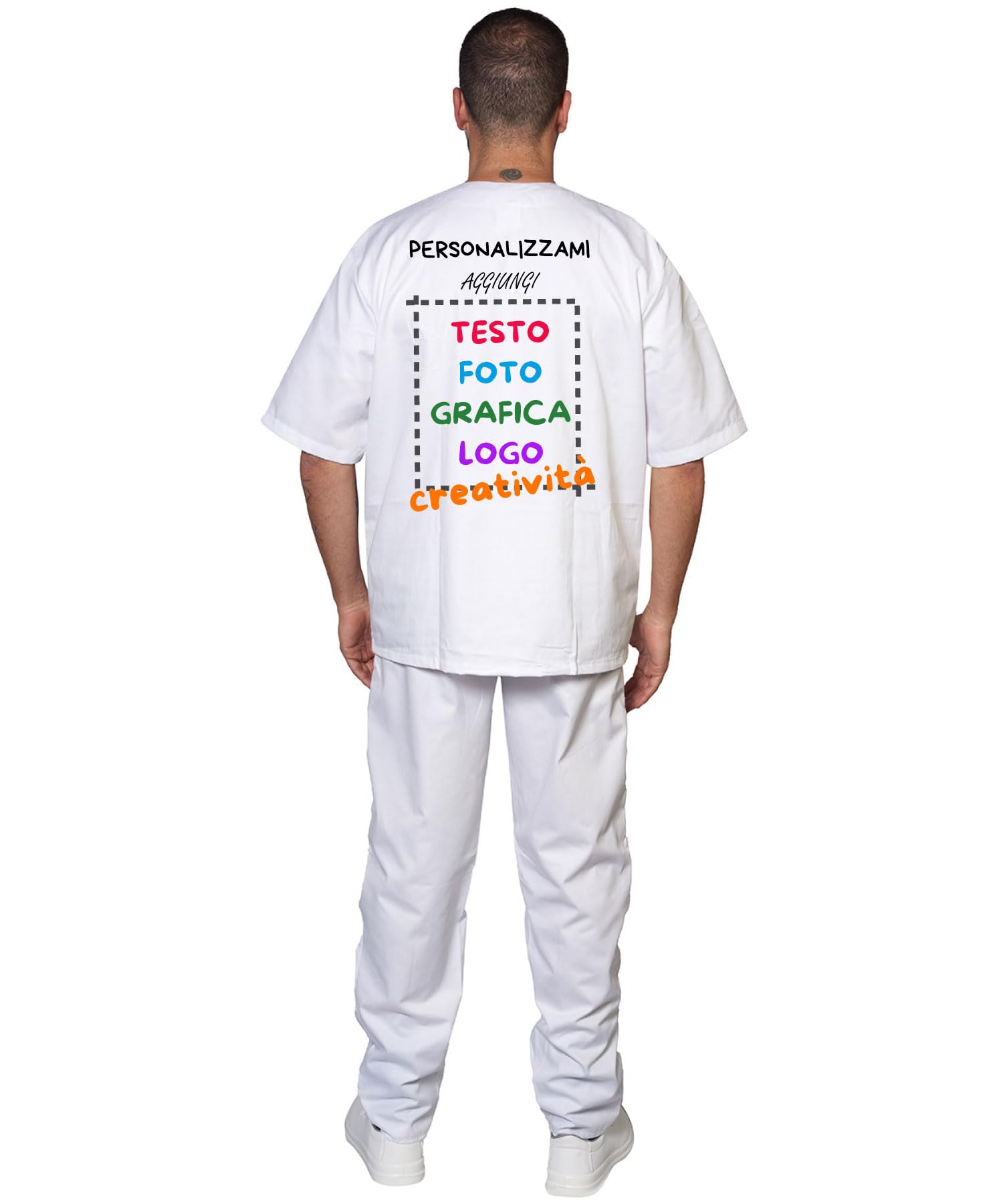 fratelliditalia.org 5 x Divisa ospedaliera casacca e pantalone con personalizzazione inclusa disponibile in 9 colori dalla XS alla XXXL