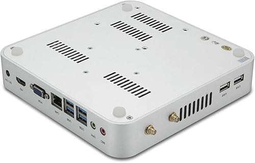 Miniatura 5 de KINGDEL Mini computadora de escritorio, mini PC sin ventilador con CPU Core i5, 16 GB de RAM, SSD de 256 GB, puerto HD, VGA, 4 x USB 3.0, WiFi,