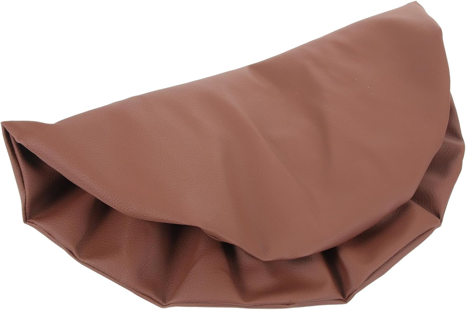 Ciieeo 5pcs Padded Round Stool Covers Stretchy Leather Replacement for Bar Stool Seats for Kitchen Dining Easy to Clean and Maintain